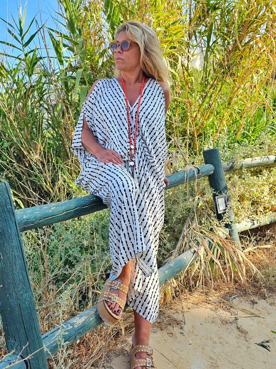 KAFTAN BLACK & WHITE