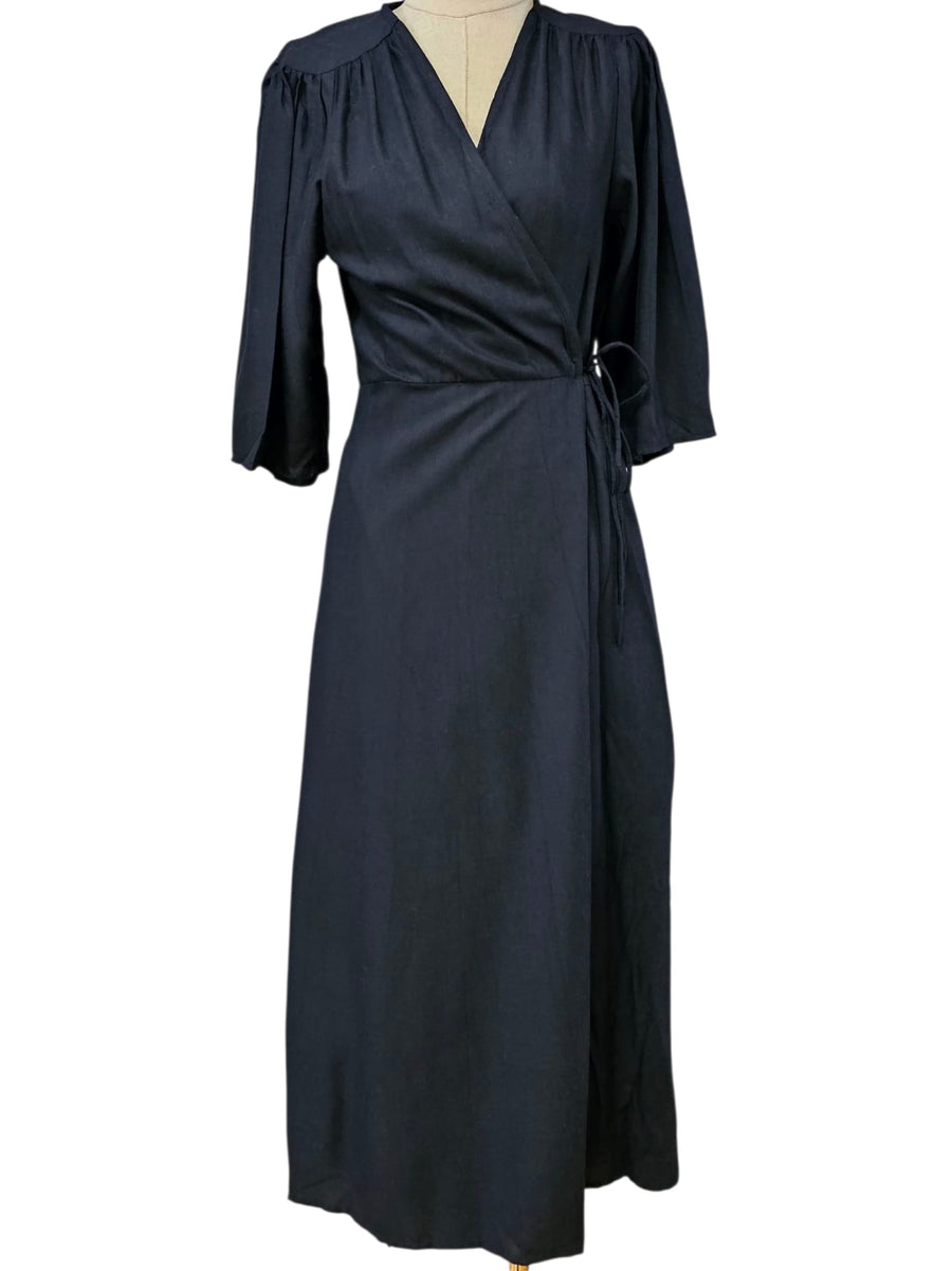 VESTIDO LINHO TRAÇADO BLACK