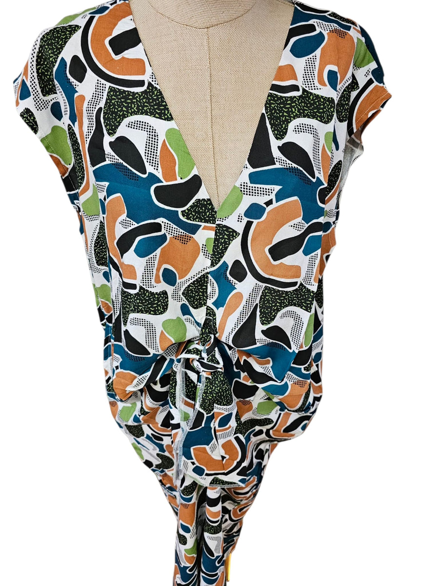 VESTIDO COM LAÇADA MIKONOS