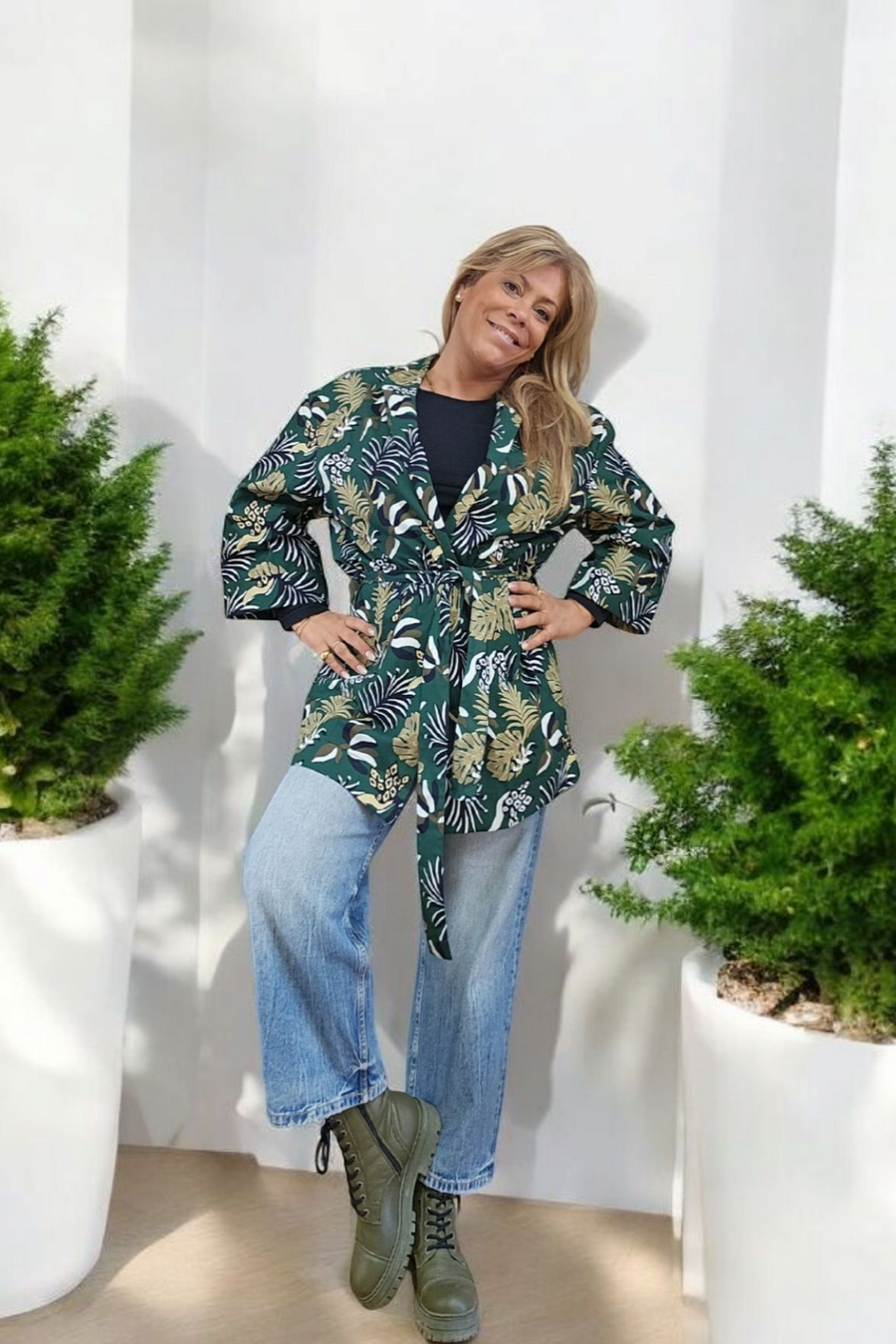 BLAZER KIMONO VERDE