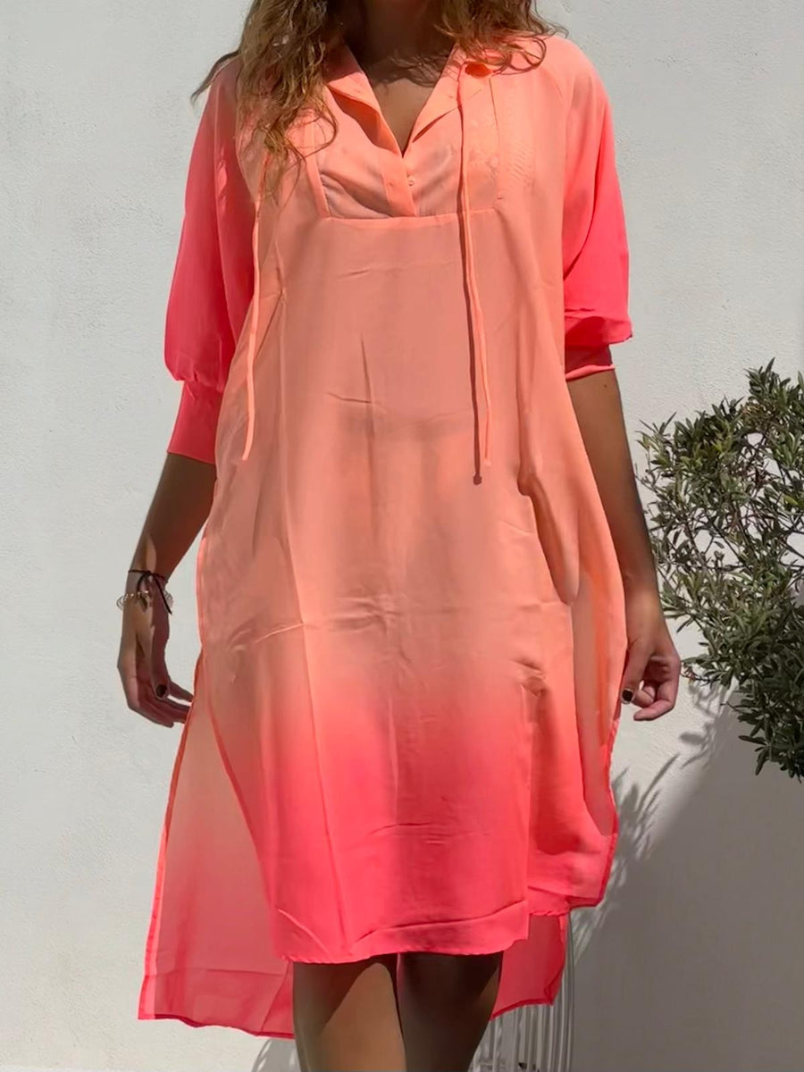 TÚNICA CHIFFON CORAL BREEZE