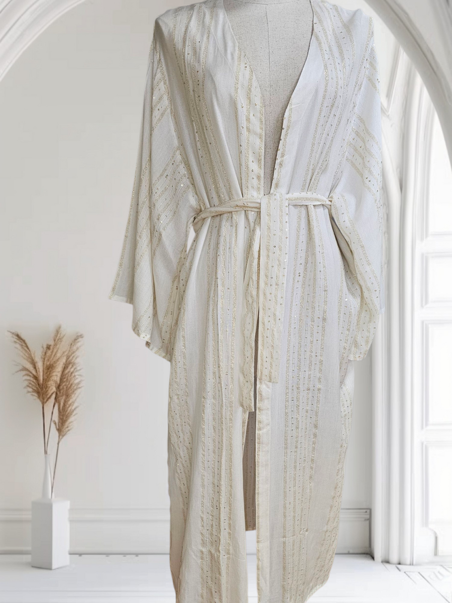 KIMONO GOLD WHITE