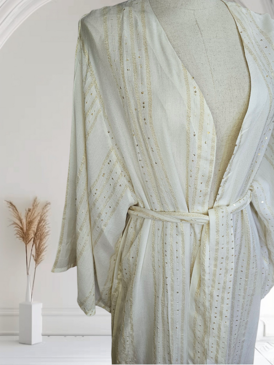 KIMONO GOLD WHITE
