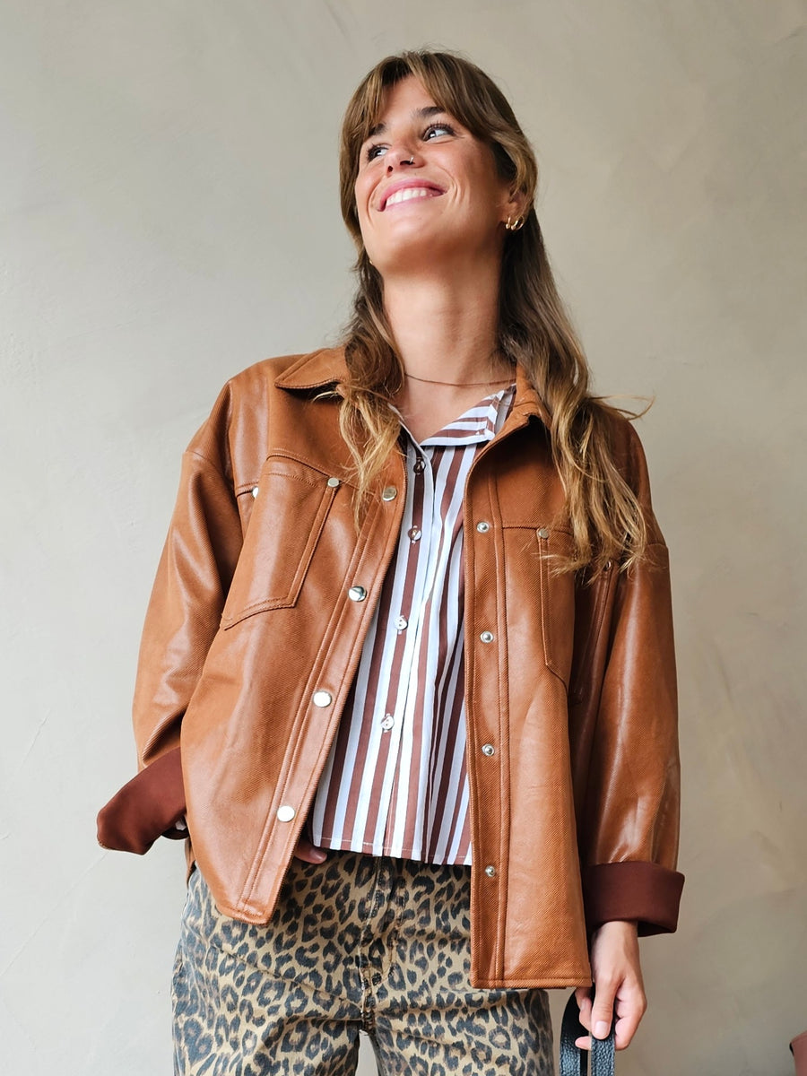 CAMISA CAMEL ECO PELE